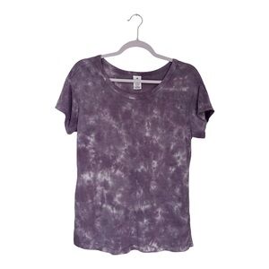 Elegant Purple Tie-Dye Women's Tee